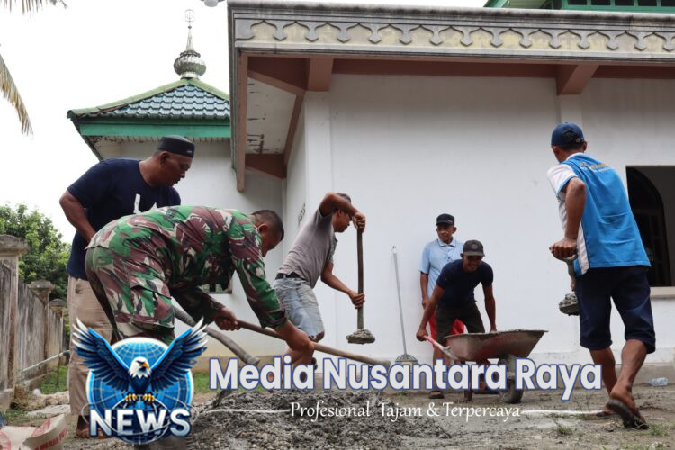 TMMD ke-124 Sinergikan TNI dan Masyarakat Wujudkan Sumur Bor dan Fasilitas Sanitasi Layak di Masjid Al-Amin