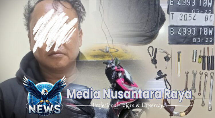 Polsek Cikarang Selatan dan Scurity Lippo Cikarang Amankan Satu Pelaku Curanmor di Meikarta