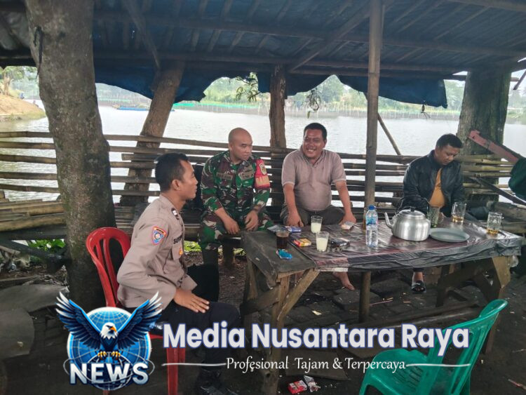 Bersinergi Bhabinkamtibmas Polsek Parung dan Babinsa Koramil 0621/22 beri himbauan Kamtibmas kepada warga