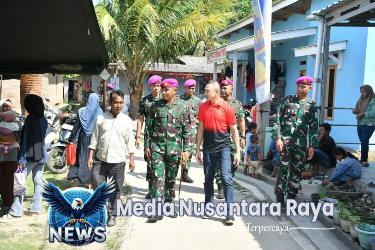 Prajurit Batalyon Infanteri 7 Marinir Gelar Bakti Kesehatan dalam Rangka Menyambut HUT ke-22 Th Yonif 7 Marinir