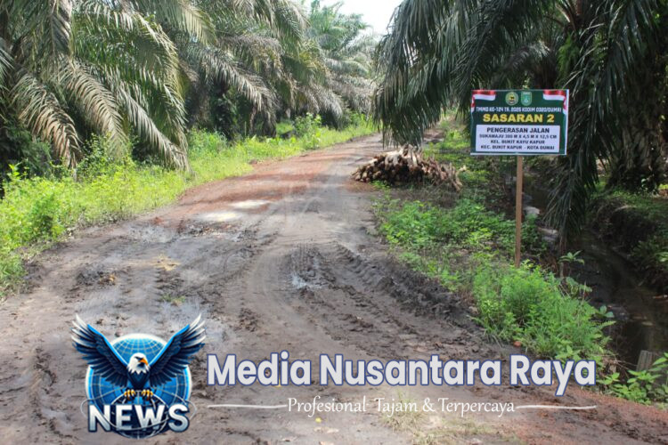 TMMD ke-124 Kodim 0320/Dumai: Pengerasan Jalan Sukamaju Semakin Intensif, TNI dan Warga Bersinergi di Hari ke-6