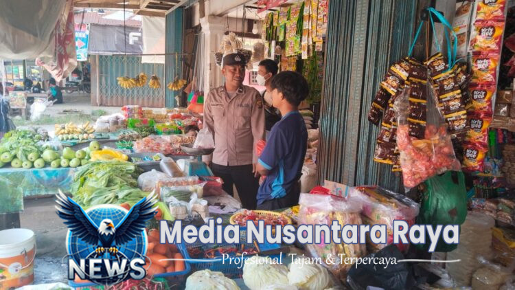 Polisi Sambang Pasar, Wujudkan Lingkungan Aman dan Nyaman di Sengah Temila
