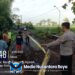 Akses Jalan Ambles, Polisi Pasang Rambu Peringatan di Perbatasan Kedungpadang-Jintel