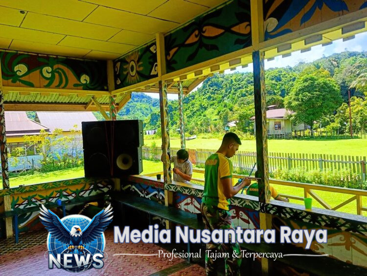 Satgas Pamtas Yonarmed 11 Kostrad Wujudkan Kepedulian Melalui Karya Nyata Bersama Warga Perbatasan