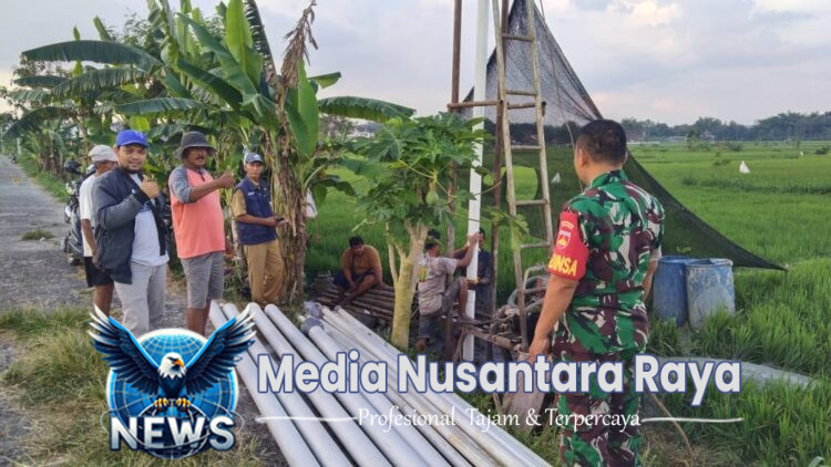 Sinergi Babinsa Nogosari Dan Distan Pastikan Kondisi Pompa Air
