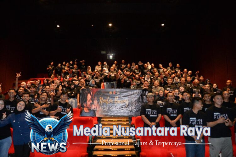 Kapolres Bogor Nobar Film “Sayap Sayap Patah 2” Bersama PJU dan Personel di XXI Cibinong City Mall