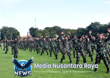 Tingkatkan Kemampuan Fisik, Prajurit Yonif 5 Marinir Laksanakan Hanmars 