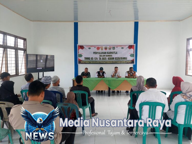 Penyuluhan Karhutla dalam Rangka TMMD ke-124 Digelar di Bukit Kayu Kapur, Masyarakat Antusias Ikuti Simulasi