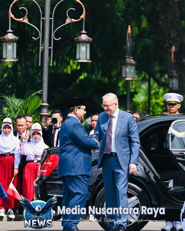 Kunjungan Perdana Pasca Terpilih Kembali, PM Albanese Disambut Meriah di Istana Merdeka Jakarta