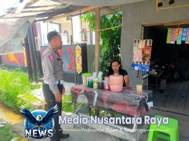 Cegah Aksi Premanisme, Polsek Mandor Tingkatkan Patroli Dialogis di Pasar Mandor