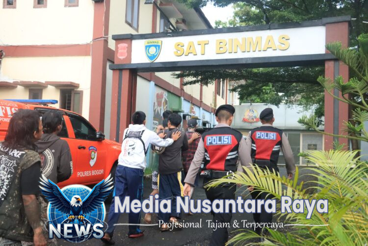 Polres Bogor Gelar Razia Pengamanan Penanggulangan Aksi Premanisme,10 Orang Diamankan