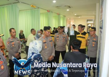 Bentuk Peduli, Kapolres Lampung Utara Tinjau Langsung Warga Korban Keracunan Makanan