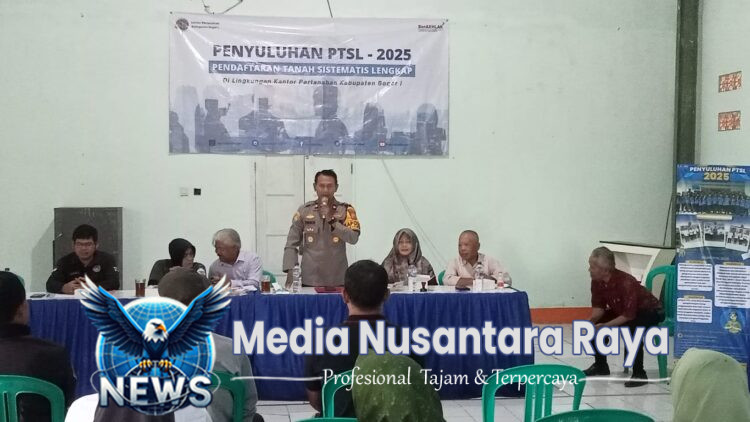 Kapolsek Ciomas Hadiri Penyuluhan PTSL Tahun 2025 di Desa Kotabatu