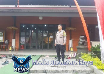 Bhabinkamtibmas Desa Tamansari Monitoring Kegiatan Peringatan Hari Waisak di Yayasan Hadaya Vattuh