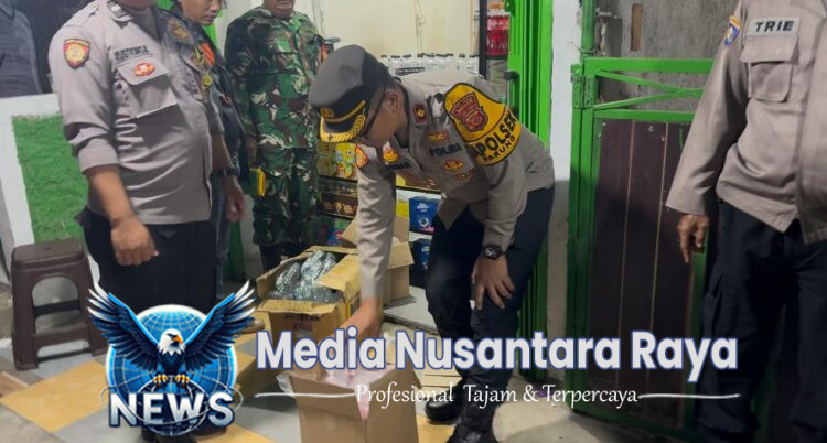 Polsek Parung Sita Ratusan Botol Miras Ilegal dalam Giat KRYD Malam Hari