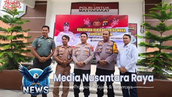 Kapolres Kotim Kunjungan Kerja ke Polsek Baamang Silaturahmi Dengan Forkopimcam dan Tokoh Masyarakat