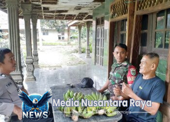 Sinergi Bhabinkamtibmas Polsek Parung dan Babinsa Koramil 0621/22, Sampaikan Himbauan Kamtibmas Kepada Warga