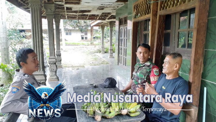 Sinergi Bhabinkamtibmas Polsek Parung dan Babinsa Koramil 0621/22, Sampaikan Himbauan Kamtibmas Kepada Warga