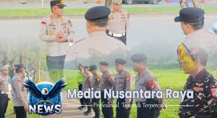 Kapolsek Cikarang Selatan Pimpin Apel Pengamanan Misa Kenaikan Isa Almasih