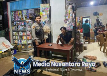 Unit Samapta Polsek Meranti Laksanakan Giat Patroli Malam Sambangi Rumah Warga