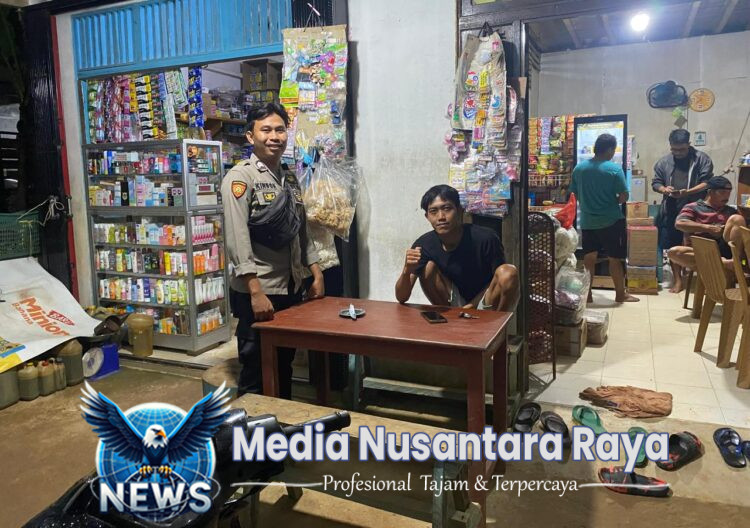 Unit Samapta Polsek Meranti Laksanakan Giat Patroli Malam Sambangi Rumah Warga