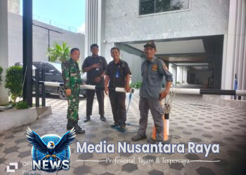 Aksi Humanis Babinsa, Obrolan Hangat Serka Priyanto dengan Security Hotel Moxy Selipkan Jaga Keamanan