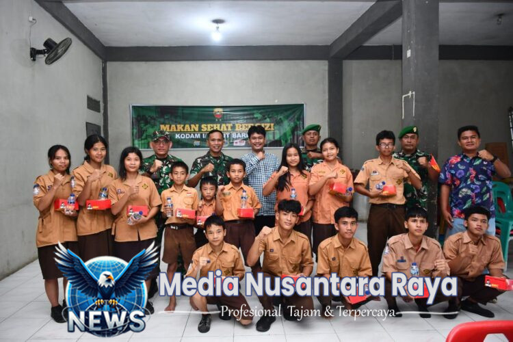 Kodam I/BB Gelar Program Makan Sehat Bergizi untuk 250 Anak Panti Asuhan di Deli Serdang