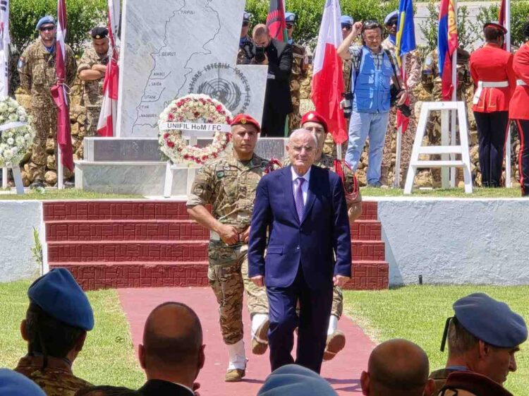 Personel Sempu XXX-Q Hadiri Upacara Serah Terima Jabatan Unifil Force Commander Di Naqqura