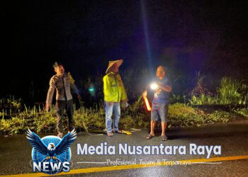 Polsek Mempawah Hulu Lakukan Cek TKP Kecelakaan Lalu Lintas