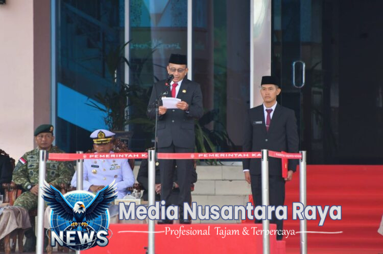 Satgas Pamtas Yonarmed 11 Kostrad Laksanakan Upacara di Perbatasan