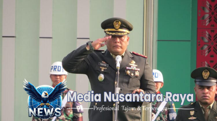 Dandim OKI Pimpin Upacara Hari Lahir Pancasila