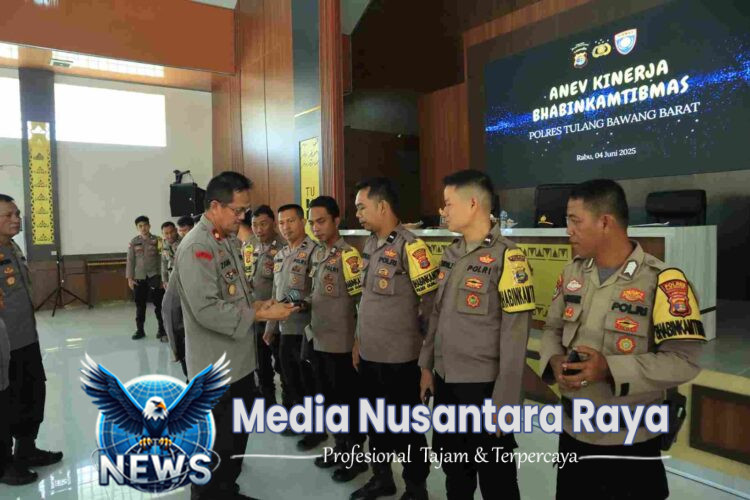 Sat Binmas Polres Tulang Bawang Barat Laksanakan Anev Tugas Bhabinkamtibmas untuk Tingkatkan Kualitas Pelayanan