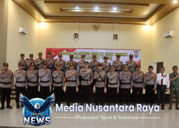 Rotasi Jabatan, Kapolres Lampung Tengah Pimpin Langsung Upacara Pelantikan Kasat Reskrim 