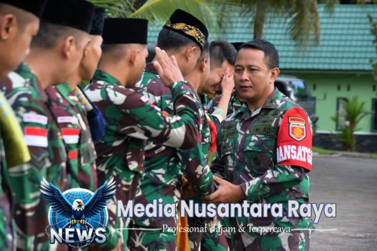 Kebersamaan Satgas Pamtas Yonarmed 11 Kostrad dan Warga Warnai Idul Adha 1446 H di Perbatasan