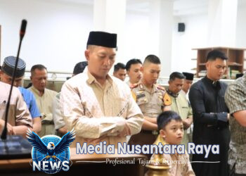 Kapolres Bogor AKBP Rio Wahyu Anggoro, S.H., S.I.K., M.H. Laksanakan Salat Idul Adha dan qurban Bersama Anggota Polres Bogor