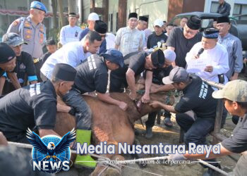 Kapolda Jabar Bertindak Sebagai Al Udhiyyah dalam Penyembelihan Hewan Kurban di Hari Raya Idul Adha 1446 H