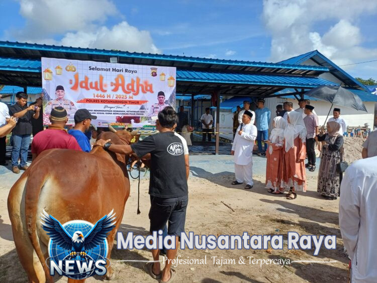 Polres Kotim Sembelih Hewan Qurban pada Hari Raya Idul Adha 1446 Hijriah