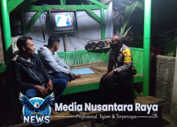 Bhabinkamtibmas Polsek Ciawi Polres Bogor Gencar Sambang Pos Kamling, Sampaikan Pesan Kamtibmas