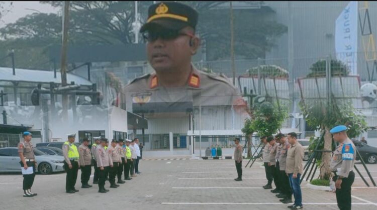 Apel Gabungan Pengamanan Kunjungan Menteri Perindustrian RI ke PT. Daimler Commercial Berlangsung Lancar