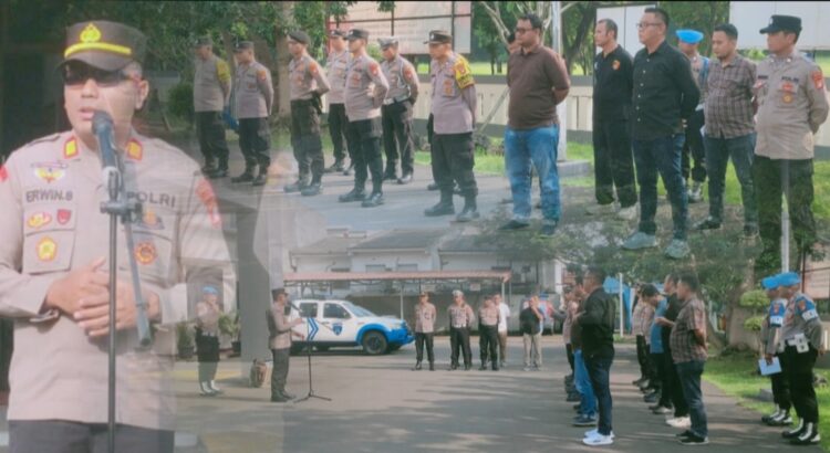 Apel Pagi Polsek Cikarang Selatan Ditekankan Penegakan Disiplin Jelang HUT Bhayangkara