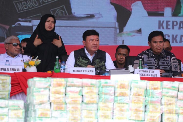 Pengungkapan Terbesar 2 Ton Sabu, Menko Polkam Sampaikan Apresiasi Presiden