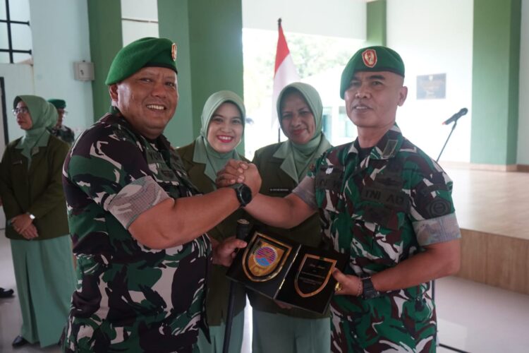 Dandim 0402/ OKI Pimpin Acara Sertijab PAMA