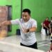 Dalam Rangka HUT Bhayangkara ke-79 Polres Mesuji Gelar Pertandingan Badminton di Gedung Olahraga Desa Simpang Pematang