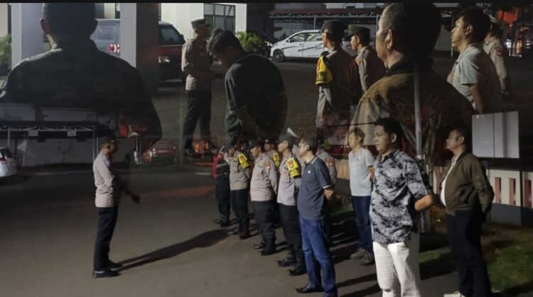Polsek Cikarang Selatan Gelar Apel Operasi Cipta Kondisi Antisipasi Kejahatan Jalanan