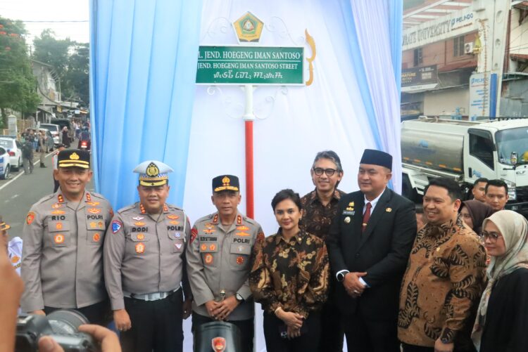 Kapolres Bogor Dampingi Kapolda Jabar Resmikan Pos Hoegeng Gadog dan Jalan Jenderal Polisi (Purn) Hoegeng Imam Santoso