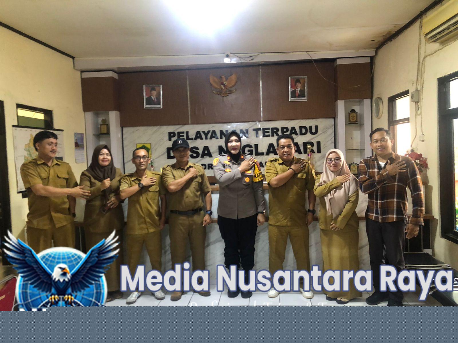 Kapolsek Dramaga Silahturahmi Cooling Sistem Giat Kunjungan Ke Kantor Desa Neglasari Kecamatan Dramaga Ajak Jaga Kondusifitas Cegah Gangguan Kamtibmas