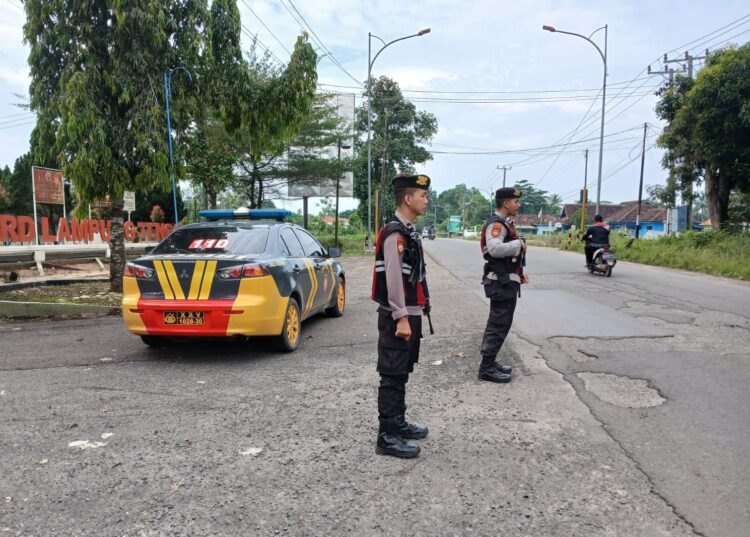Wujudkan Sitkamtibmas Aman Kondusif Selama Libur Panjang Sekolah, Polres Lampung Tengah Tingkatkan Patroli KRYD