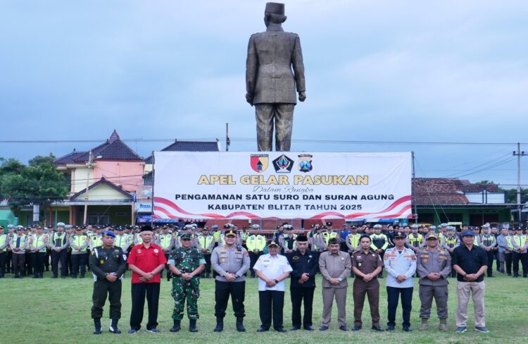 Amankan Suro Agung Dan Pengesahan PSHT, Ratusan Personil TNI-Polri Blitar Raya Di Siagakan