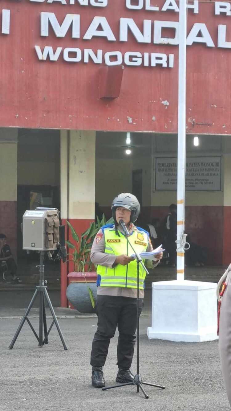 Apel Kesiapan Pengamanan Pengesahan Calon Warga Baru PSHT, Polres Wonogiri Larang Konvoi di Jalanan