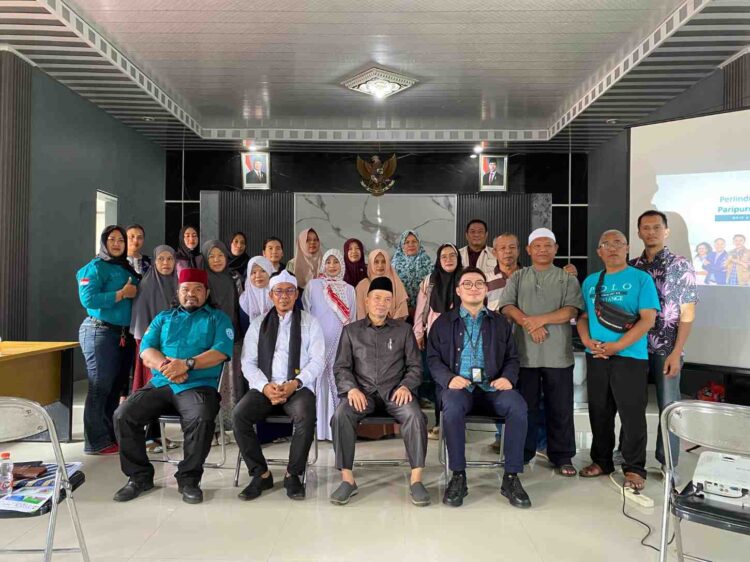 Kepala Desa Sukaragam Menggandeng Wadah Perisai Rajawali Online Cikarang Bekasi (ROCB) Adakan sosialisasi BPJS ketenagakerjaan